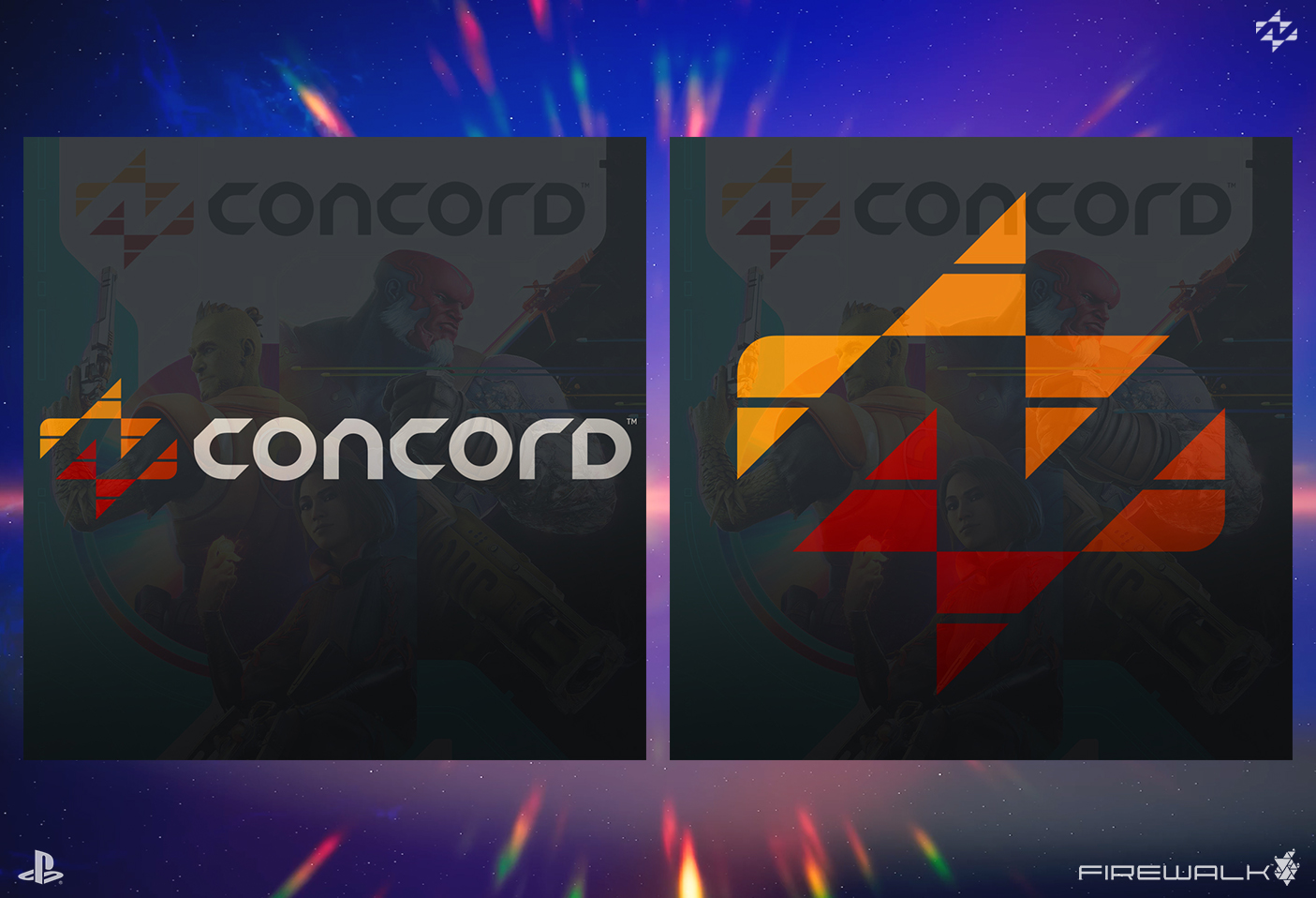 02, concord, firewalkstudios, sony, playstationstudios, vacaliebres, logo, north star, freegunners, video games, concept art, playstation, gaming