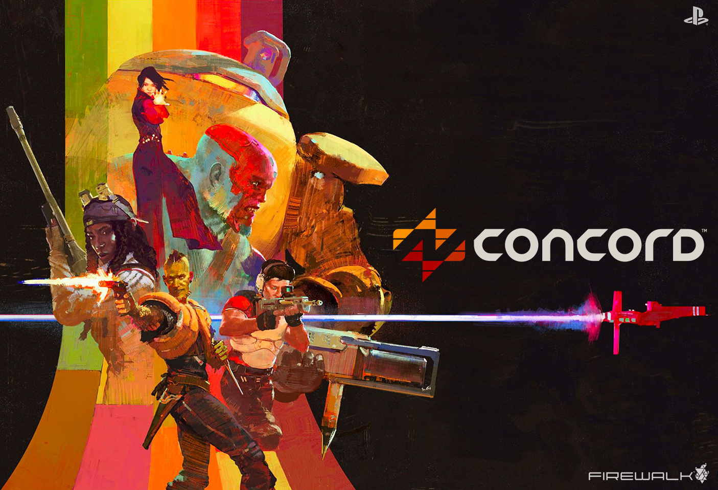 concord, firewalkstudios, sony, playstation studios, vacaliebres, logo, north star, freegunners, video games, concept art